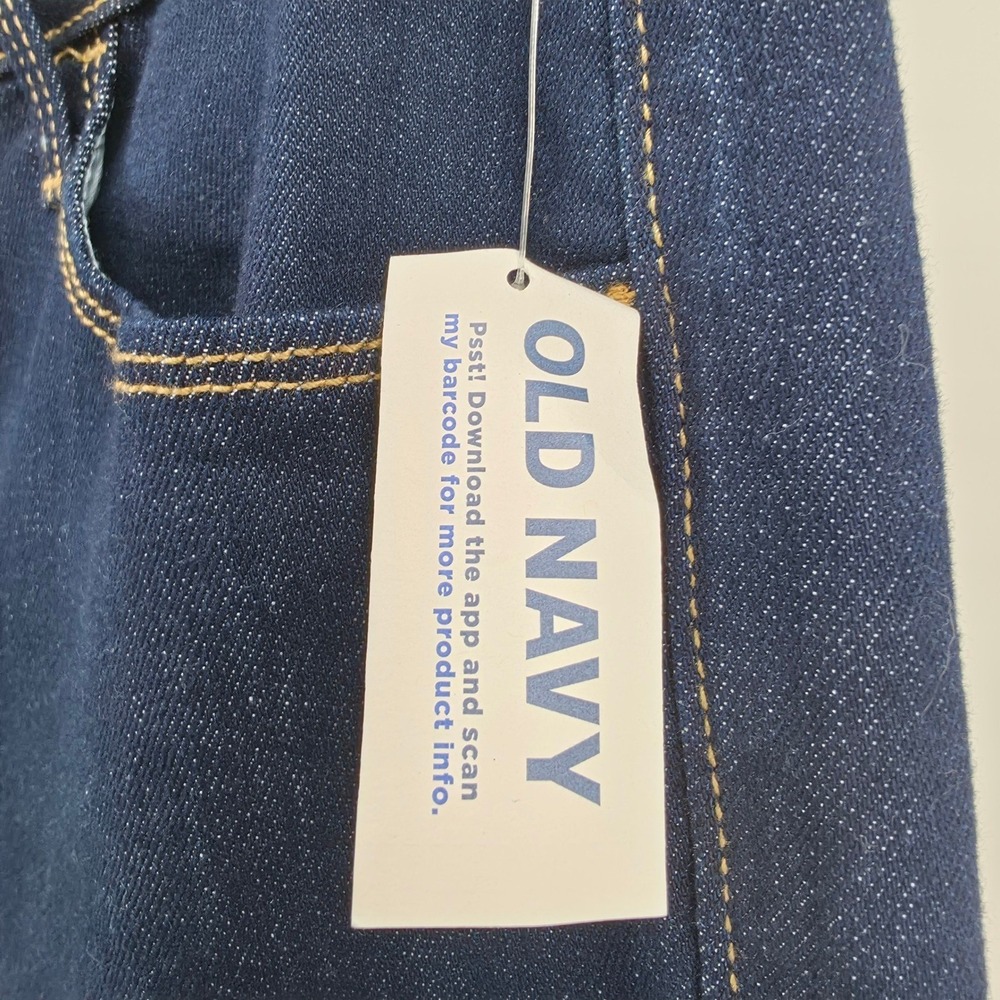 Old Navy High-Rise Straight Jeans Dark Wash Denim Women's Size 14 NWT - Picture 4 of 13